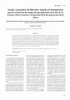 Research paper thumbnail of …  de diferentes métodos de interpolación para la realización de mapas de precipitación en la isla de La Gomera (Islas Canarias): Evaluación de la incorporación …