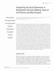 Research paper thumbnail of Integrating the Social Dimension in Remediation Decision-Making: State of the Practice and Way Forward