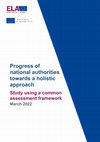 Research paper thumbnail of Progress of  national authorities towards a holistic  approach  Study using a common assessment framework