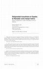 Research paper thumbnail of Religiosidad musulmana en España: El Ramadán como tiempo festivo