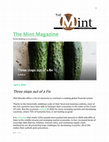 Research paper thumbnail of "Three steps out of a Fix," The Mint Magazine (UK), April 1, 2022