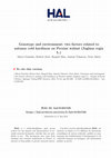 Research paper thumbnail of Genotype and environment: two factors related to autumn cold hardiness on Persian walnut (Juglans regia L.)