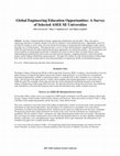 Research paper thumbnail of Global Engineering Education Opportunities: A Survey of Selected ASEE SE Universities