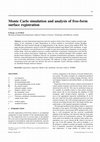 Research paper thumbnail of Monte Carlo simulation and analysis of free-form surface registration