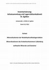 Research paper thumbnail of Inventarisierung: Achatsammlung und Lagerstättenkabinett St. Egidien: Achate, Mineralisationen der Nickelhydrosilikatlagerstätten, Mineralisationen des Krokoitvorkommens Callenberg, weltweite Minerale und Gesteine