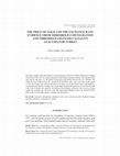 Research paper thumbnail of The price of gold and the exchange rate: Evidence from threshold cointegration and threshold granger causality analyses for Turkey