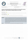 Research paper thumbnail of Analysis of the Relationship between Real Effective Exchange Rate, Common Equity and Return on Equity: Evidence from Turkey