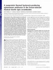 Research paper thumbnail of A nonprotein thermal hysteresis-producing xylomannan antifreeze in the freeze-tolerant Alaskan beetle Upis ceramboides