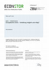 Research paper thumbnail of Europäische Union – Vertiefung möglich und nötig?