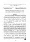 Research paper thumbnail of Socio-Economic Background, Senior Secondary Mathematics, and Post-Secondary Pathways