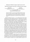 Research paper thumbnail of VCAA) Mathematical Methods Computer Algebra System (CAS) 2004 pilot examinations and links to a broader research agenda