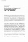 Research paper thumbnail of Professional Development for School Improvement: The Case of Indiana