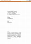 Research paper thumbnail of Comunicação social e relações públicas sob um olhar complexo: articulações teóricas preliminares