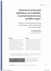 Research paper thumbnail of Historia de la locución radiofónica en Colombia. Caracterización de unas posibles etapas