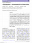 Research paper thumbnail of The mass dependence of star formation histories in barred spiral galaxies