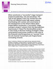 Research paper thumbnail of What constitutes a “successful” mega transport project?/Leadership, risk and storylines: The case of the Sydney Cross City Tunnel/The case of the LGV Méditerranée high speed railway line/Dealing with context and uncertainty in the development of the Athens Metro Base Project/What constitutes a “s...