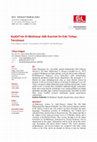 Research paper thumbnail of Kudûrî'nin El-Muhtasar Adlı Eserinin En Eski Türkçe Tercümesi