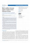 Research paper thumbnail of Macro- and Micro-Structural Aspects of Sleep in Severe Parkinson's Disease