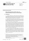 Research paper thumbnail of Observación Gral 25 Naciones Unidas  Derechos Digitales