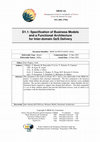 Research paper thumbnail of D1. 1: Specification of Business Models and a Functional Architecture for Inter-domain QoS Delivery