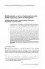 Research paper thumbnail of Building Quality-of-Service Monitoring Systems for Traffic Engineering and Service Management