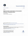 Research paper thumbnail of Subject Formation, Fundamentalism and Instrumentalist Nationalism in Zimbabwean politics