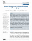 Research paper thumbnail of Modeling the effects of light wavelength on the growth of Nostoc ellipsosporum