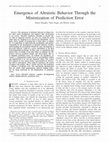 Research paper thumbnail of Emergence of Altruistic Behavior through the Minimization of Prediction Error