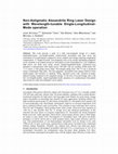 Research paper thumbnail of Nonastigmatic alexandrite ring laser design with wavelength-tunable single-longitudinal-mode operation