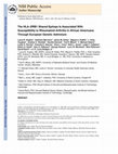 Research paper thumbnail of The HLA–DRB1 shared epitope is associated with susceptibility to rheumatoid arthritis in African Americans through European genetic admixture