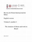 Research paper thumbnail of The situation of labour and work in Brazil