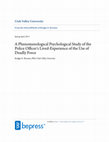 Research paper thumbnail of A Phenomenological Psychological Study of the Police Officer's Lived Experience of the Use of Deadly Force