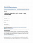 Research paper thumbnail of A Sustainable Campus for the Future: Proposals for Sarah Lawrence College