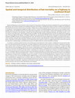 Research paper thumbnail of Spatial and temporal distribution of bat mortality on a highway in southeast Brazil