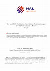 Research paper thumbnail of Les mobilités étudiantes : la création d'entreprises par les diplômés chinois à Rouen