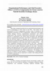 Research paper thumbnail of Organizational Performance and Chief Executive Officer’s (CEO’s) Compensation for Firms Listed in Nairobi Securities Exchange, Kenya