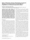 Research paper thumbnail of Study of mechanical, thermal, morphological, and process rheology of acrylonitrile styrene acrylate (ASA)/ Na +1 poly(ethylene-co-methacrylic acid) ionomer blend