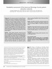 Research paper thumbnail of Readability assessment of the American Rhinologic Society patient education materials