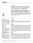 Research paper thumbnail of Comparison of multiple obesity indices for cardiovascular disease risk classification in South Asian adults: The CARRS Study