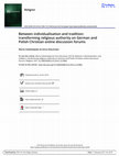 Research paper thumbnail of Between individualisation and tradition: transforming religious authority on German and Polish Christian online discussion forums