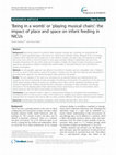 Research paper thumbnail of ‘Being in a womb’ or ‘playing musical chairs’: the impact of place and space on infant feeding in NICUs