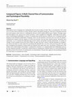 Research paper thumbnail of Compound Figures: A Multi-Channel View of Communication and Psychological Plausibility