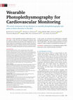 Research paper thumbnail of Wearable Photoplethysmography for Cardiovascular Monitoring