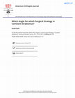 Research paper thumbnail of Which Angle for which Surgical Strategy in Comitant Strabismus?