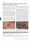 Research paper thumbnail of Coexistence of primary erythema migrans and erythema multiforme in early Lyme disease