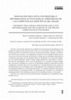 Research paper thumbnail of Innovación Educativa Universitaria y Metodologías Activas Para El Aprendizaje De Las Competencias Específicas Del Grado