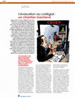 Research paper thumbnail of L'Évaluation au collégial : un chantier inachevé