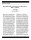 Research paper thumbnail of Biopsychology and clinical training article