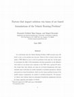 Research paper thumbnail of Factors that impact solution run times of arc-based formulations of the Vehicle Routing Problem ∗