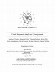 Research paper thumbnail of Final Request Analysis Component